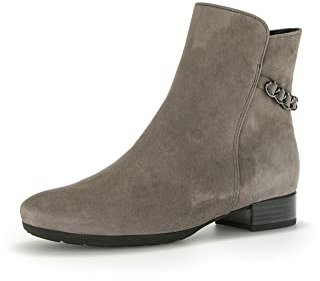 Gabor Damen Ankle Boots, Frauen Stiefeletten,Komfortable Mehrweite (H),knöchelhoch,reißverschluss,Stiefel,Bootee,fumo (Micro),37 EU / 4 UK