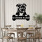 Yelolyio Staffordshire - Letrero de metal con nombre de mascota personalizado con nombre de mascota, arte de pared de perro, placa conmemorativa de metal, letrero de metal para amantes de los