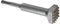 Qivine Cincel SDS Plus, 16 Dientes Cincel Martillo Eléctrico sds Broca Demolición Zócalos Stocker Cincel con Cabeza Cuadrada, 40cr Flor Eléctrica Martillo Broca para Hormigón, Piedra Losas
