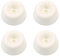 19mm White Toilet Seat Buffer Pads – Rubber Bumper Pads for Soft Close Slam and Noise Reduction (Pack of 4)