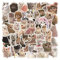 60 Stück Katze Aufkleber Auto Laptop Telefon Gitarre Skateboard Motorrad Fahrrad Cat Stickers Set Vinyl Wasserdicht Aesthetic Aufkleber für Jugendliche Kinder Erwachsene