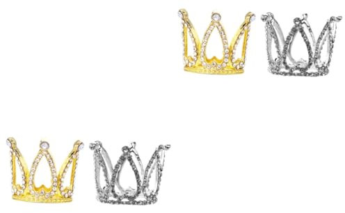 UPKOCH 4stücke Geburtstagskrone Dekorationen Für Torten Glitzer Cake Topper Für Partys Und Feierlichkeiten Und Tortendeko Für Erwachsene