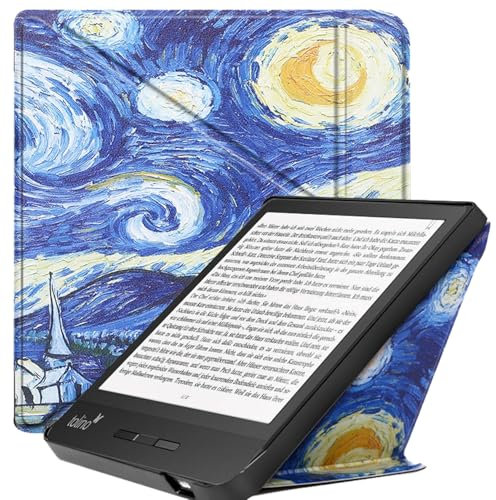 Coque pour Tolino Vision 5 & Kobo Libra H2O e-Reader Cover pour Kobo Libra H2O Case Smart Slim Light Shell Cover avec fonction veille/réveil automatique pour Tolino Vision 5 (XK)