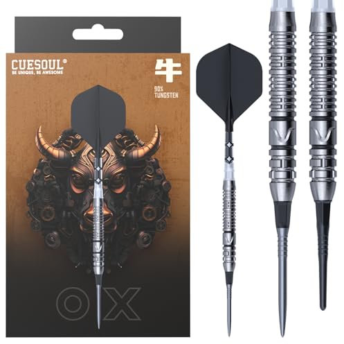 CUESOUL Chinese Zodiac OX 20g OTO Small Thread Tip 90% Wolfram Dart-Set mit integriertem ROST T19 Flight