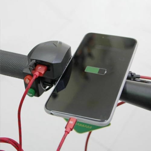 BAAQII Handlebar USB Power Charger Adapter 36V 48V 60V 72V 84V (36-100V) to 5V 2A for Ebike Electric Bike Bicycle