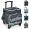 TOURIT Nevera de 48 bidones con ruedas, plegable, a prueba de fugas, aislada, equipamientos mejorados y ruedas nuevas, adecuada para playa, picnic, compras, color gris