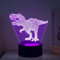 Deluisho 3D Lampade Dinosaur, Luce Notturna Bambini Dinosauro, Lampada Decorativa per Bambini a Tema Dinosauro, 16 Colori a Commutazione Libera con Luci Ambientali Calde