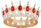 DRESHOW Volle Runde Mädchen Tiara Königin Krone Damen Brautkrone Diadem Kristall Barock Tiara Sparkly Strass Prinzessin Karneval Kopfschmuck für Hochzeit Prom Geburtstag Party