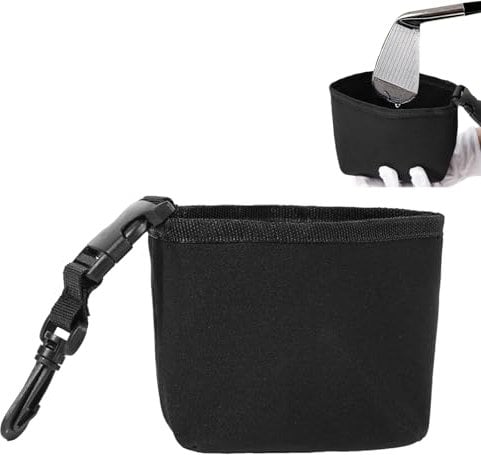 EujRcf Golf Ball Cleaning Bag, Golf Club Scrub Bag, Bikepacking Accessories, Golf Ball Washer Pocket Wipe Cleaner Pouch, Waterproof Golf Club Ball Washer Pocket Golf Accessories for Men Women