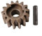 14 Zähne Rasenmäher Antriebsritzel Kit (2 Ritzel + 2 Antriebsstifte) Metallkonstruktion (5x5x5cm) Kompatibel mit Brast/Daye/Güde/Einhell/Hecht/Rotenbach Rasenmäher