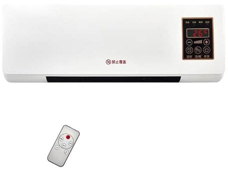 Portable cooling heating dual-use air conditioning, plug and play, can be wall-mounted, can be placed flat, 2-8 hours timer, intelligent constant temperature, silent, For up to 30㎡.