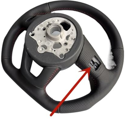 Volante semi-perforato completamente perforato compatibile per Audi A3 A4 A5 S3 S4 S5 2017-2024 Volante sportivo a fondo piatto in pelle(MULTI)