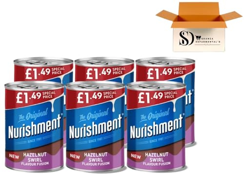 Nurishment The Original High Protein Milk Drink – Hazelnut Swirl Flavour Fusion 400g (Pack of 6)