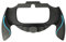 ZedLabz soft touch controller grip handle attachment for Sony PS Vita PSV 1000 - Black & blue