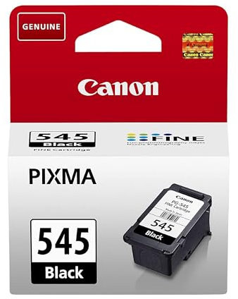 Canon Ink - PG-545 Genuine Black Printer Ink Cartridge - Prints Up to 180 A4 Pages (1 x Cartridge)