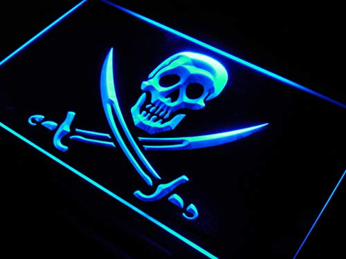 ADVPRO Pirates Skull Bar Pub Beer LED Sign Neon Light Sign Display s116-b(c)