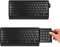 Posturite Retractable Number Slide Compact Keyboard, Slimline Ergonomic Profile, Wired USB Connectivity (Black)