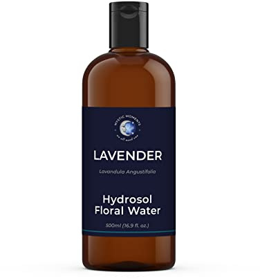 Mystic Moments | Lavendel-Hydrolat Blütenwasser | 500ml | Lavandula angustifolia Blütenw. mit klassischen, frischen Lavendel Duft für Toner, Leinen- und Kissensprays sowie Hautpfleg