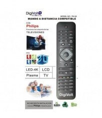 MANDO A DISTANCIA PHILIPS PARA LCD LED PLASMA LED-4K NO REQUIERE PROGRAMACION
