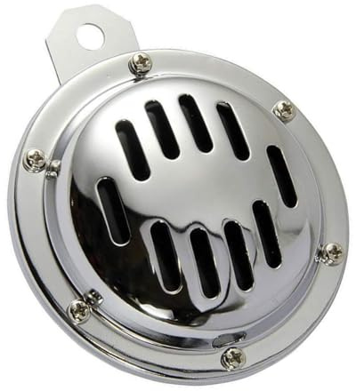 Bike It Motorcycle Horn 12V High Chrome 110Db Classic Chrome Slit Design Motorbike Universal