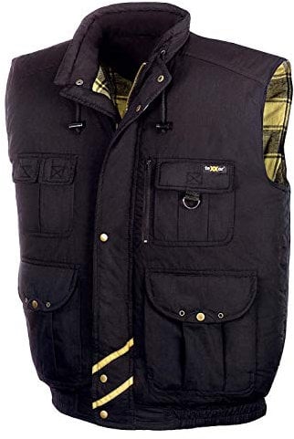 teXXor Arbeitsweste Trondheim, gefütterte Weste M, schwarz, 4258