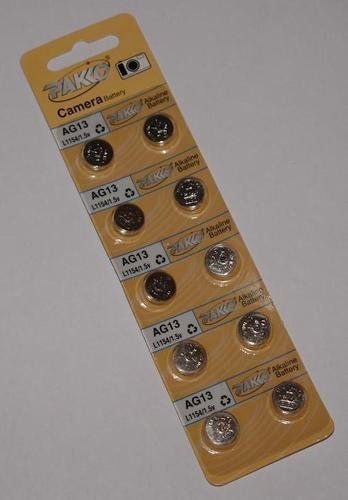 10 x AG13 357 Alkaline Coin Cell Button 1.5v Battery
