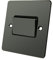 Flat Plate Black Nickel Fan Isolator Switch - 10 Amp 3-Pole Fan Isolator Switch