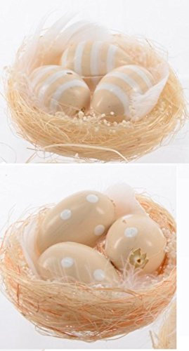 Nest Deko Osternest mit Ostereier Sisalnest Dekonest Ostern Osterei