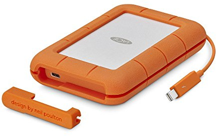 LaCie Hard disk portatile Thunderbolt USB-C da 4 TB + 1mo Adobe CC per tutte le applicazioni (STFS4000800)