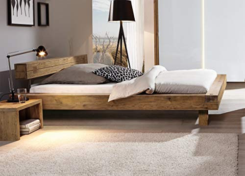 Hasena Oak Wild Vintage Bett Bloc 16 Kopfteil Inca Füße Ivio 180x200