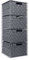 EHC 4 Drawer Large Storage Unit Cabinet for Bedroom/Bathroom - Grey