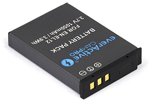 1 x everaActive campro evb014 Li-Lon Batterie de Remplacement pour Appareil Photo pour EN-EL12 –-(1 Carte Blister)