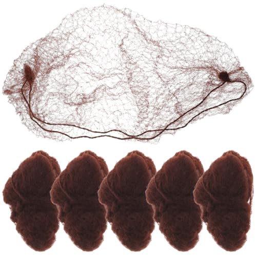 SUPVOX Redecilla De Malla Con Borde Elástico Invisible Para El Cabello 21.7X5.9 Pulgadas 50 Piezas Accesorios De Peinado Para Hospital Restaurante Laboratorio