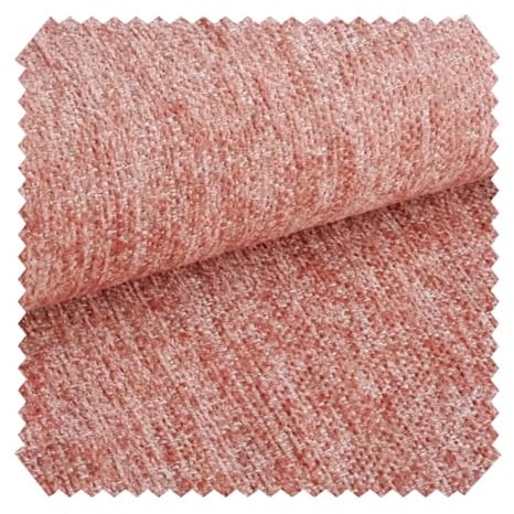 novely® exquisit TESSANO - Samtweicher Chenille-Polsterstoff in 3D-Optik - Schwer Entzündbarer Möbelstoff - Pflegeleichte Meterware 1lfm | Farbe: 06 Rosa Koralle