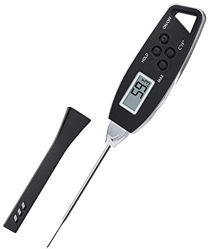 DollaTek Genaue und schnelle Temperaturmessung Grill Thermometer Küche Lebensmittel Thermometer Wassertemperaturanzeige - Schwarz