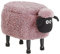 Bezaubernder Hocker für Kinder in Schaf-Form rosa Felloptik mit Stauraum Sheep