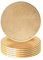 Argon Tableware Metallische Untersetzer - 10cm - Gold - Pack Von 6