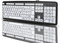 cigemay Clavier pour Personnes âgées, Clavier Filaire à Grandes Lettres, claviers USB à 104 Touches, pour Malvoyants, Débutants et Seniors