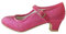 La Seno Rita Princess Glitter ELSA Frozen Spanish Flamenco Shoes, rosa fucsia, 37 EU Stretta