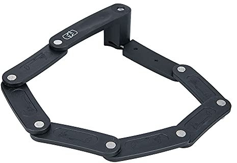 Oxford LinkLock CL Compact Folding Lock. Bicycle Security Lock.,Black,720mm