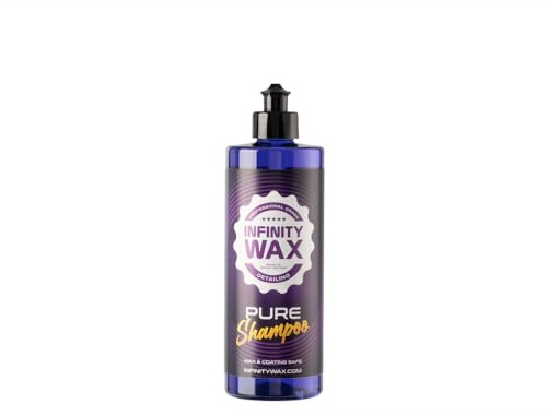 Infinity Wax Pure Shampoo 500 ml – Ultraglattes Autoshampoo ohne Wachs. Sicher für Keramik, Matte & satinierte Oberflächen, 2000:1 verdünnbar, rückstandsfreie Kontaktwäsche.