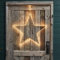 Lights4fun Outdoor Hanging Star Light Window Decoration 176 Warm White LEDs Cluster Effect (D) 58cm IP44