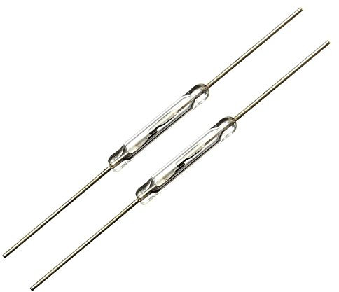 10 Stueck Reedkontakt 14mm x 2mm Miniatur Reed Reedschalter 44mm Laenge