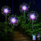yowin Garden Lights Solar Powered 4x120 LED Firework Solar Lights Outdoor Garden, 8 Modes Starburst Stake Light IP65 Waterproof Dandelion Light for Pathway Patio Decorations - Multicolor