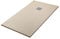 Piatto doccia marmoresina con effetto pietra serie Karen, in diverse dimensioni e colori, spessore ultraslim 3 cm, riducibile su misura, COMPLETO di kit scarico (70x90, Beige)