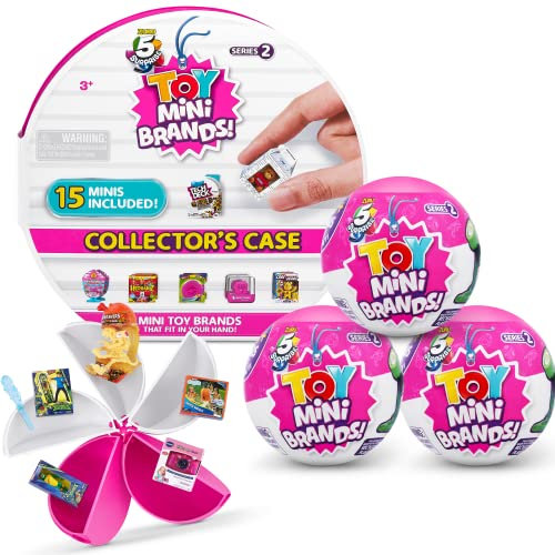 Mini Brands- Toy Series 2 Wave 2 Starter Pack (Estuche de coleccionista y 3 cápsulas) Oso Paquete de iniciación, Color, Small (ZURU 77244-B)
