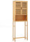 COSTWAY Meuble de Rangement au-Dessus des Toilettes, Étagère de Toilettes en Bambou avec Placard à 2 Portes &t Étagère Ouverte, Organisateur Gain de Place, Naturel