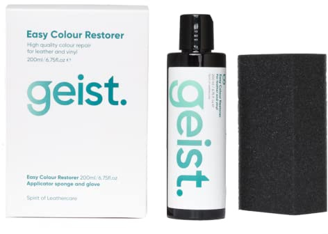 Geist. Easy DIY Colour Restorer per pelle e vinile | Rinfresca, Riparazione e ri-tintura Spolsini, danni al colore e piccole crepe, 200 ml beige chiaro