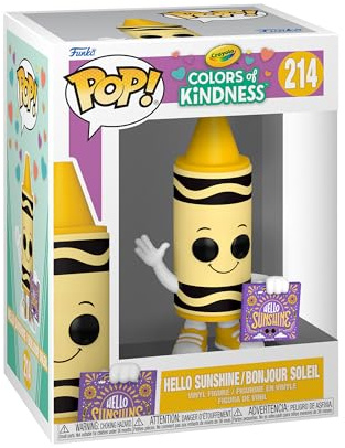 Funko POP! Ad Icon: Crayola - Yellow Crayon - Sunshine Crayon - (Kindness) - Collectable Vinyl Figure - Gift Idea - Official Merchandise - Toys for Kids & Adults - Ad Icons Fans