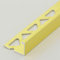 LAIDEPA Fliesenschiene Professional Edelstahl gebürsteter Stahl zum Schutz Höhe 19,2 mm Fliesenprofil Winkel Versiegelter Aluminiumstreifen Abschlusskante,Bright Gold,130cm